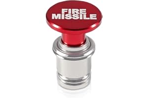 DACIRTY Car Cigarette Lighter, Personalized FIRE Missile Alloy 12V Cigarette Lighter Socket, Repair and Modification Accessor