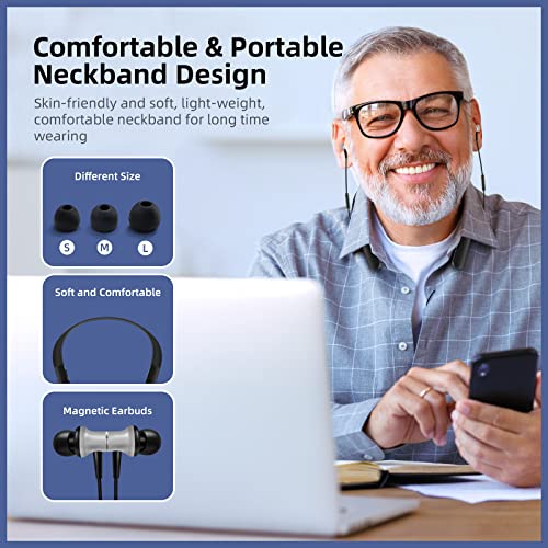 [2022 Upgraded] Rechargeable Hearing Aids for TV Watching