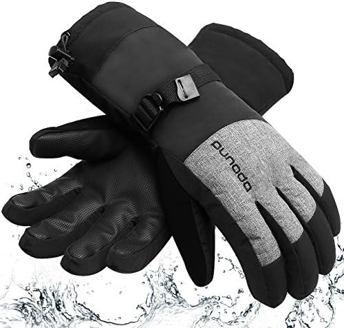 Premium Ski Gloves for Men Waterproof Thinsulate Winter Snow Gloves for Snowboarding Skiing Motorcycling Running and other Winter Outdoor Activity- One Size Fit All