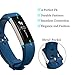 KingAcc Fitbit Alta HR Bands, Fitbit Alta Bands, Silicone Replacement Band for Fitbit Alta HR, Fitbit Alta, With Metal Buckle Wristband Strap Women Men Large Small Black, White, Purple, Blue, Red
