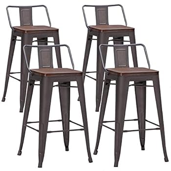 24 Inch Low Back Counter Stools Images