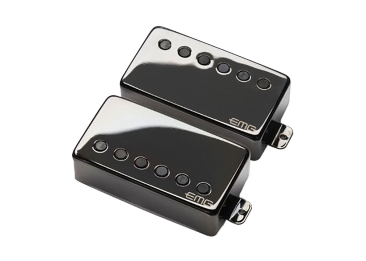 EMG JH James Hetfield Signature Juego de pastillas para guitarra, cromo negro