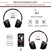 Bluetooth Headphones Over Ear,YSMKUOK Wireless Hi-Fi Stereo Headset with Noise Cancelling Microphone, Supports Hands-Free Calling Wireless and Wired Foldable Headphones for PC/Cell Phones/TV – Blackthumb 3