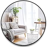 Itrue Black Round Mirror 36 Inch for Bathroom