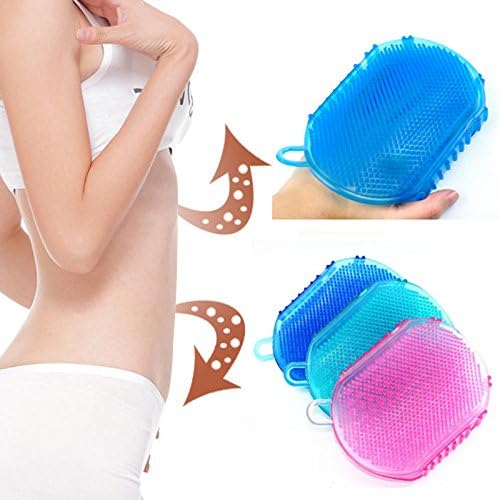 1pcs Back Bath Gloves Exfoliation Shower Bath Brush For Body Cleaning Silicone Brush Scrubber Bath Scrub Glove Spa - send randomly