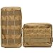 HOANAN 2 Pack Molle Pouch Tactical EDC Pouch Admin Organizer Gadget Gear Pouch for Military Backpack