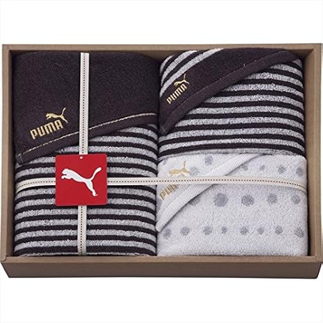 Amazon プーマ タオルセット ギフト お祝い プレゼント 誕生日 お返し 内祝い 日用品 生活用品 ブランド 贈り物 F7211 04 タオルセット ホーム キッチン オンライン通販