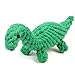 Dog Toys oneisall Pet Cotton Chew Rope Toy Dental Teaser Teeth Cleanning for Small Dog Puppy Biting Green Dinosaur
