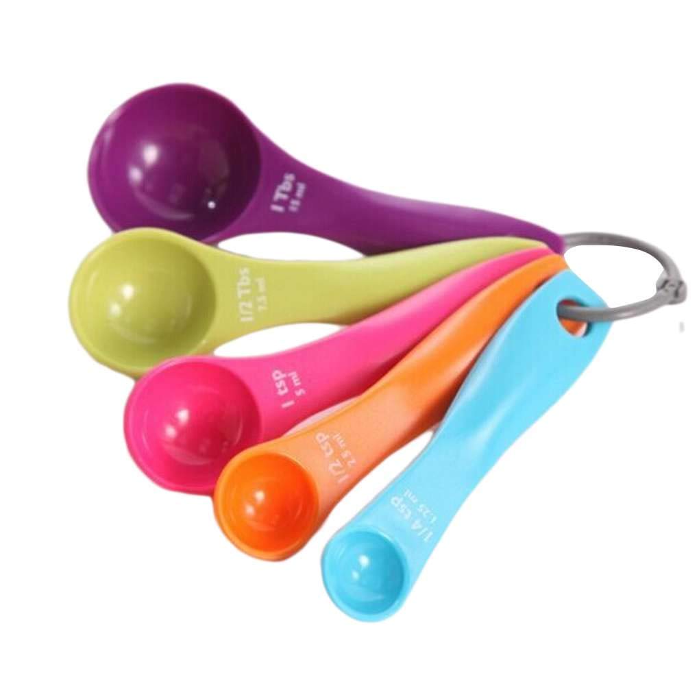 vkospy 5piece Set Plastic Measuring Spoons Contains Teaspoons
