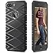 iSPECLE iPhone 7PC0501 7 Plus Case Soft TPU iSPECLE Carbon Fiber Design on Case Surface Bumper Case Protective for Screen and Camera Anti-Slip Grip Case - Black