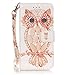 ikasus iPhone 6S Plus Case,iPhone 6 Plus Case, Glitter Diamond Colorful Painted PU Leather Flip Wallet Pouch Stand Credit Card ID Holders Case Cover for Apple iPhone 6/6S Plus (5.5