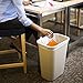 Rubbermaid Commercial Products Deskside Wastebasket/Trash Can, 10.25-Gallon/41-Quart, Beige, Plastic, Garbage Can for Home/Office, Fits Under Desk/Sink/Cabinet