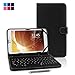 Kamor® 7" PU Leather Stand Case + Micro USB Keyboard with Touch Screen Stylus Pen for 7 inch Android Tablet PC + Micro Female to Mini Male adapter (Black)
