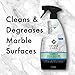 Stone Care International Marble Daily Cleaner - 24 Ounce with Microfiber Cloth - Clean and Polish Your Marble Countertop Island and Stone Surface