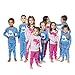 Girls Pajamas Unicorn Pegasus Lips 2 Piece 100% Super Soft Cotton,Pink,4 Years