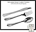 200 Sets Reflections Like Silver Plastic Silverware, Cutlery Combo of 600 Pieces Includes 200 Forks, 200 Knives, 200 Spoons