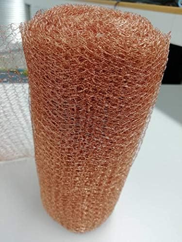 Stratega 100% Pure, Strong and Durable 5M/20FT Copper Mesh acts as Rodent Repellent, Bird Repellent, Mouse Trap, Copper Scrubber, Gun Barrels Cleaner, and Fill Fabric for Safe Home