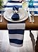 DII Cabana Stripe Dobby Tabletop Collection, Napkin Set, Navy 6 Piece