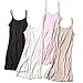 U-Healthy Women's Silk Full Slip Long Strappy Cami Lingerie Sleepwear