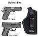 Creatrill Suede Leather Inside The Waistband Holster | Fits M&P Shield 9mm, .40, .45 Auto / Glock 26 27 29 30 33 42 43 / Ruger LC9 / Springfield XD & Similar Pistols | Gun Concealed Carry IWB Holster