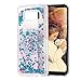 S8 Plus Case, Galaxy S8 Plus Case, Liquid Glitter Case Bling Shiny Flowing Moving Pink Love Hearts Cover Clear Ultral Slim Protective TPU Bumper with Stylus Pen Plug Dust ZSTVIVA - Red Rose Flowers