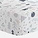 Carousel Designs Gray and Pink Baby Woodland Crib Sheet - Organic 100% Cotton Fitted Crib Sheet - Made in The USA