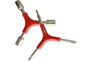 LASUND Y Shape Bike Hex Wrench, 3 Way Triangle Allen Wrench 4/5/6mm Y-Type Inner Hexagon Outer Torque Spanner 8/9/10mm Y-Type Socket Wrench Hex Multitool Wrench for Bike Bicycle Cycling Maintenance & Repair