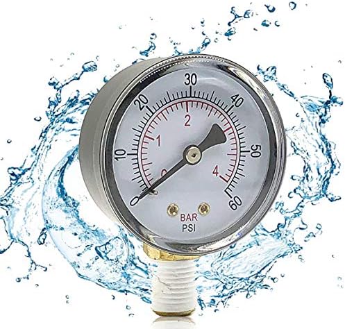 COLSEN Pressure Gauge Replacement for Select Sand & D.E. Pool Filter ECX270861, Swimming Pool Maintenance & Home Improvement Must-Have