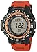 Casio Men's PRW-3500Y-4CR Atomic Black Digital with Red Resin Band, Watch