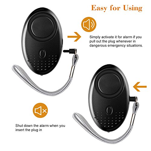 2 Walmeck+Personal+120+130dB+Keychain+Flashlight