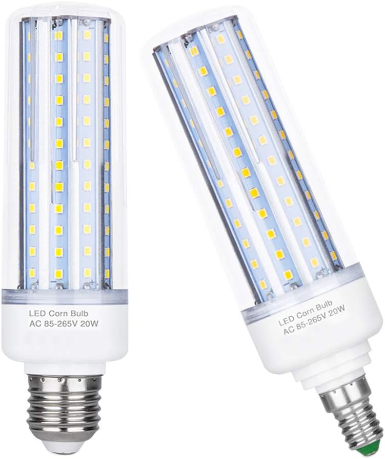 YXLAMP LED Corn Light Bulb E14, 20W Equivalent to 200W Bulb, 2000LM, CRI> 80+, 3000K Warm White, Non Dimmable, AC 85-265V,2pack