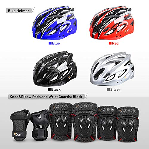 image for JBM international JBM 7 Pieces Protective Gear Set - Bike Helmet for 