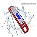 Outdepot Digital Instant Read Cooking Meat Thermometer - Collapsible Pocket Thermometer with Magnetic Back, Long Probe Grilling Thermometer LCD Screen - for Food, Meat, Grill, BBQ, Milk and Bath Water