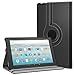 MoKo Case for Fire HD 10 Tablet (7th and 9th Generation, 2017 and 2019 Release) 10” - 360 Degree Rotating Swivel Stand Cover with Auto Wake/Sleep for Fire HD 10.1 Inch, Black