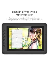 parblo mast10 10.1" Graphic Tablet Dibujo Monitor con teclas de acceso directo y battery free Pen pasivo Stylus + USB 3.1 Tipo C Adaptador de cable para MacBook