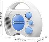 DASNTERED SY-910 Mini Portable AM FM Waterproof Shower Radio Hanging Battery view 7