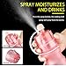 Mist Spray Water Bottle, Sport Anti-Leak Drinking Water Bottle with Mist Hydration 20oz AURANY (Pink)