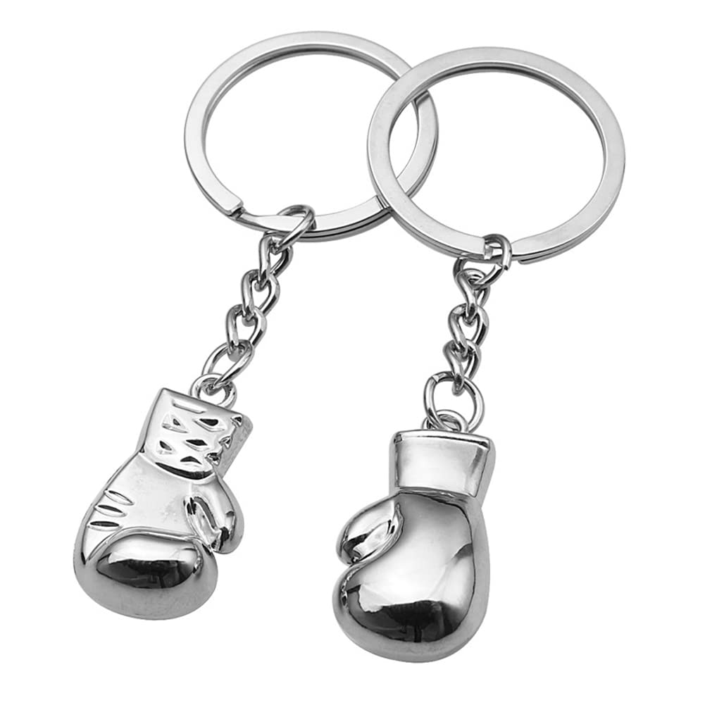 ARFUKA Keyring Boxing Gloves Pendant Keychain Metal Key Chain, Christmas/Birthday/Valentine's Day Gift for Men and Women Pack of 2