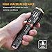 LED Tactical Flashlight with COB Lantern, HUNTER COAST Bright Magnetic Flashlight, Powerful Flashlight with 6 Modes, Water Resistant 18650 flashlight for Camping,Cycling,Emergency(2 Pack)