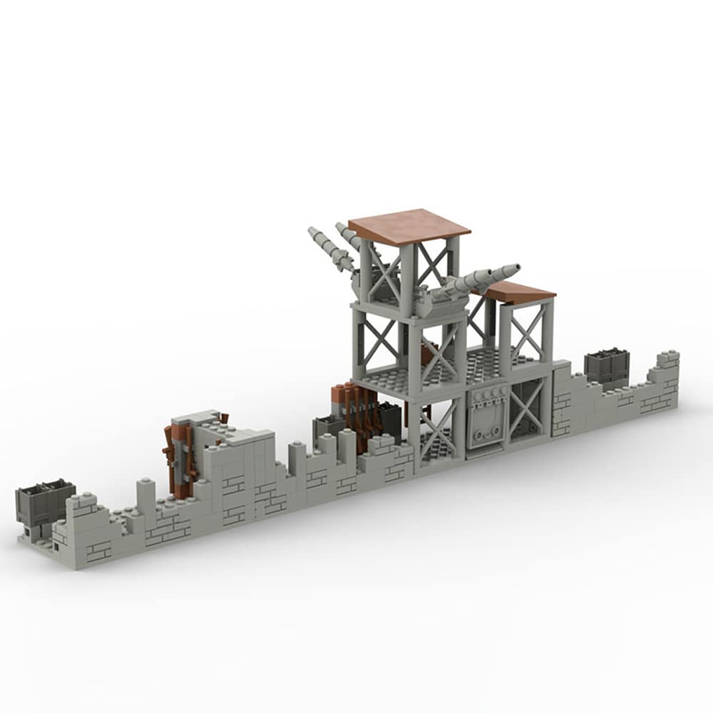 YEIBOBO ! DIY Military Series Building Bricks Model Set, Simulation Military War Scene Equipment Accessories for Kids 6+ (Military Base-267pcs)