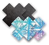 Nippies Black Tie Dye Cross Waterproof Adhesive Nipple Cover Pasties