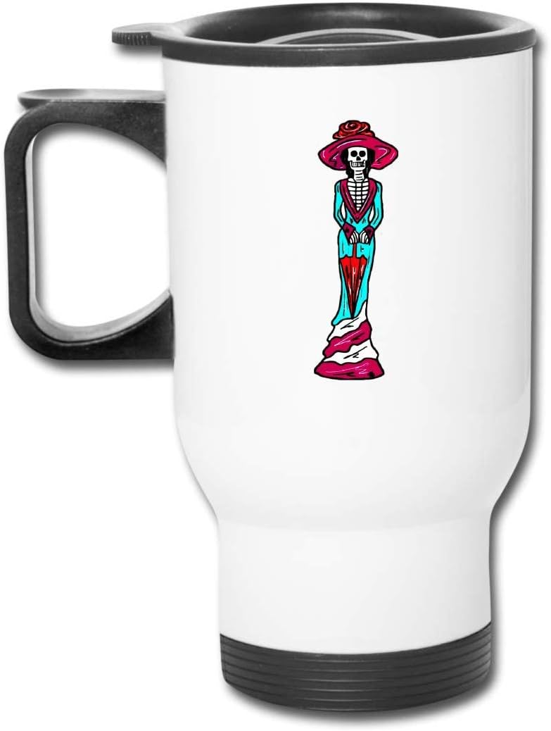New Art Day of The Dead La Calavera Catrina Stainless Steel Mugs for Hot/Cold Drink Coffee Or Tea for Customer