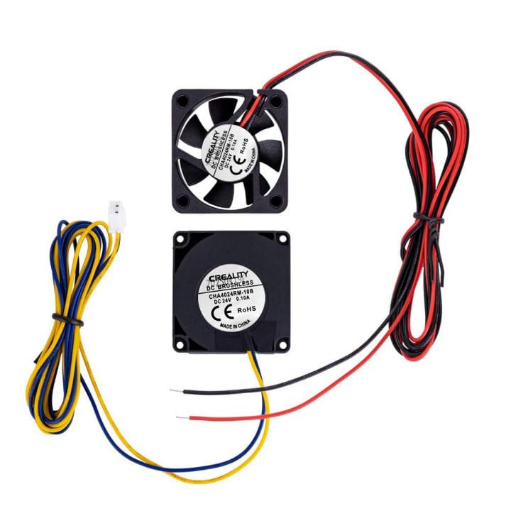 Creality Ender 3 Original 4010 Fans 40x40x10MM DC 24V Extruder Hot End Fan and DC 24V Turbo Fan for Ender 3/3 Pro 3D Printer