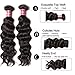 UNice 8A Grade Brazilian Natural Wave Hair 3 Bundles with 4x4 Free Part Lace Closure,100% Unprocessed Human Hair Weave Extensions Natural Color (20 22 24+18 Closure)