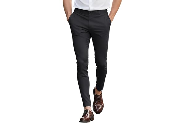 GINGTTO Mens Dress Pants Slim Fit Stretch Chinos Pants for Men