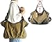 Kaylena Women's Water Resistant Khaki Canvas Shoulder Bag[2way]