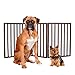 Pet Parade Folding Pet Gate, Brown, Extra Wide