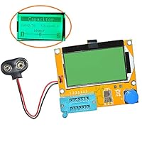 Aideepen Mega328 LCR-T4 Transistor Tester Diode Triode Capacitance LCR ESR Meter Module MOS PNP/NPN M328 (Battery Buckle)