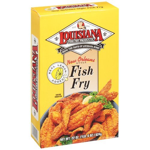 LOUISIANA Fish Fry Products New Orleans Style Fish Fry with Lemon 22 oz (Box)