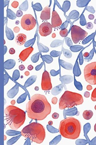 Notes: A Blank Sheet Music Notebook with Fresh Garden Flowers Watercolor Cover Art Paperback – August 9, 2019